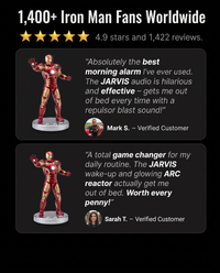 ArmorWake™ ironman alarm clock